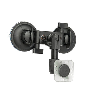 PIVOT Double Suction Cup Mount - 0.75-inch Ball Arm