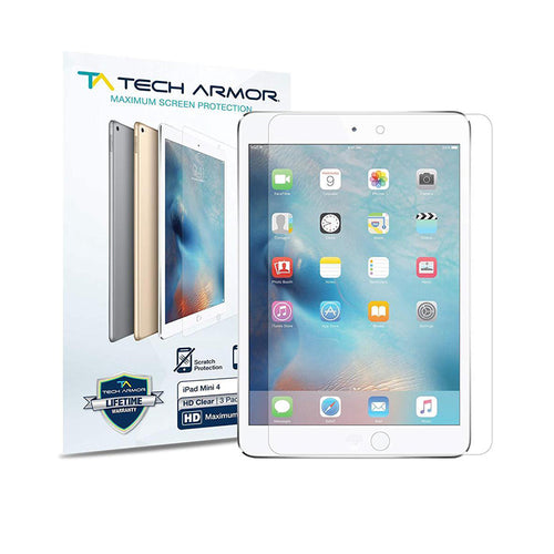 Tech Armor Matte Anti-Glare Screen Protector for Apple iPad Mini (5th gen.) & iPad Mini 4 [2-Pack]
