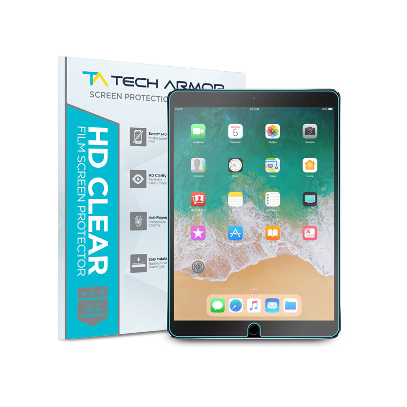 Tech Armor HD Clear Film Screen Protector for Apple iPad Air 3 (2019), iPad Pro 10.5