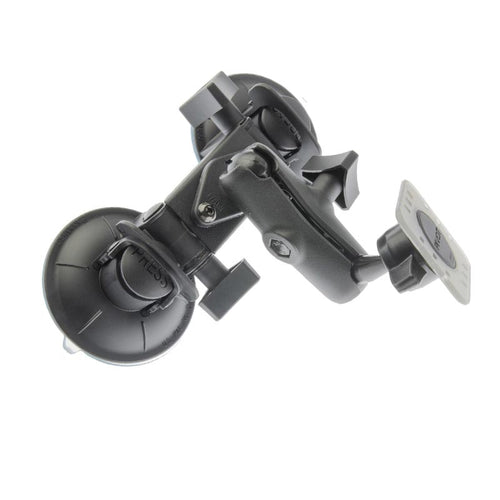 PIVOT Double Suction Cup Mount - 1-inch Ball Arm
